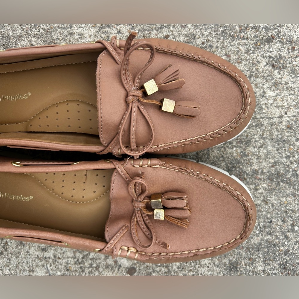 NWOT Hush Puppies Boat Shoes Women’s Size 8 Brown